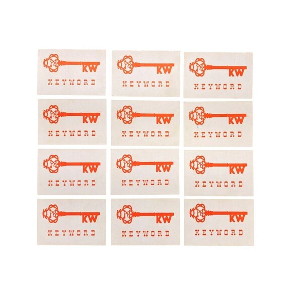 Vintage 1953 Keyword Board Game Replacement Cards & Instructions Parker Brothers - Picture 2 of 6